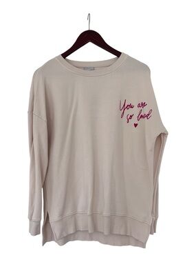 Bums & Roses | You Are So Loved Cream Crewneck Sweatshirt
